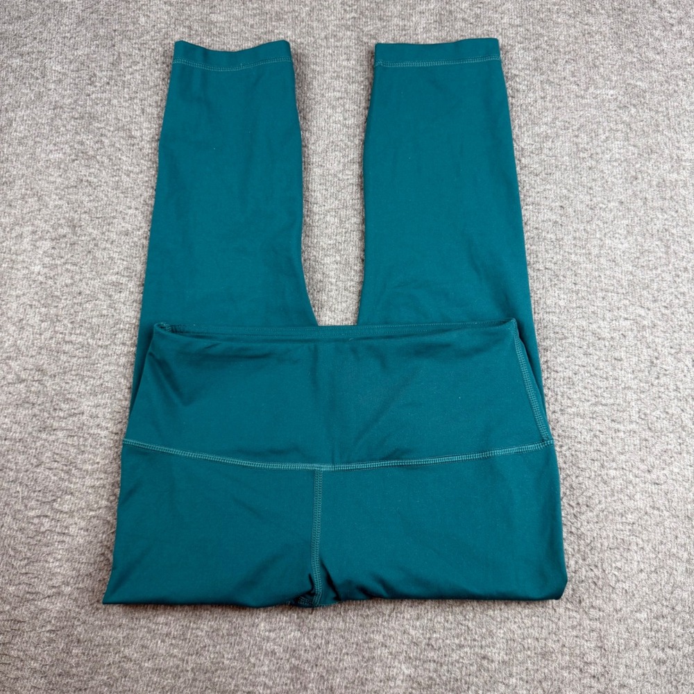 Yogalicious Lux Leggings Women Small Teal Green High Waist Cropped Athletic Pant